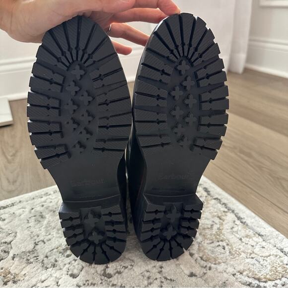 Barbour Evie Chelsea Boots in Black Leather sz 7 - Picture 6 of 9